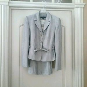 Nipon Midi Suit w/ Laura Ashley gold speckled Top